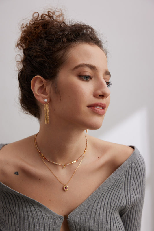 Pearl Tassel Earrings