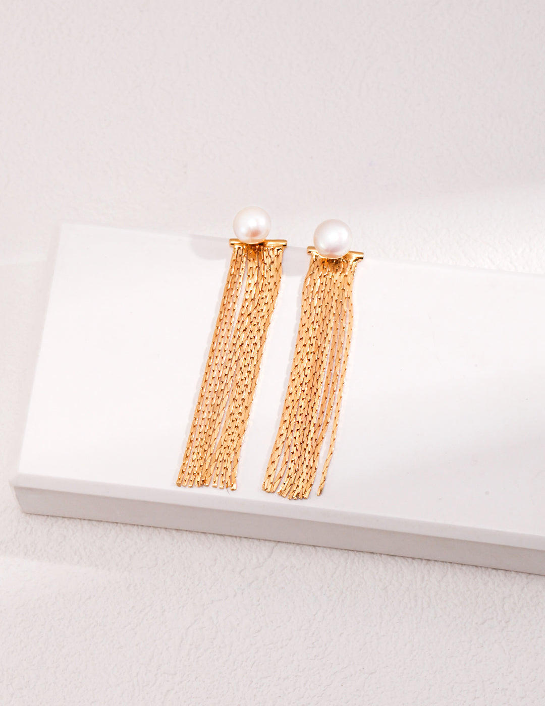 Pearl Tassel Earrings