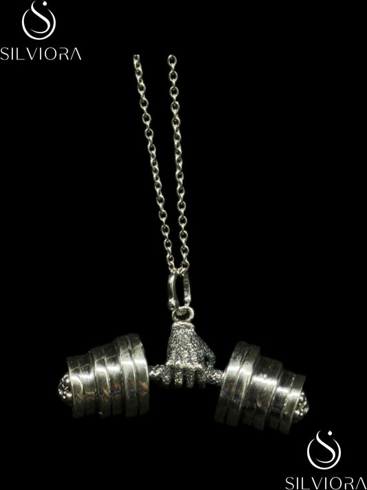 Dumbbell Drive Necklace